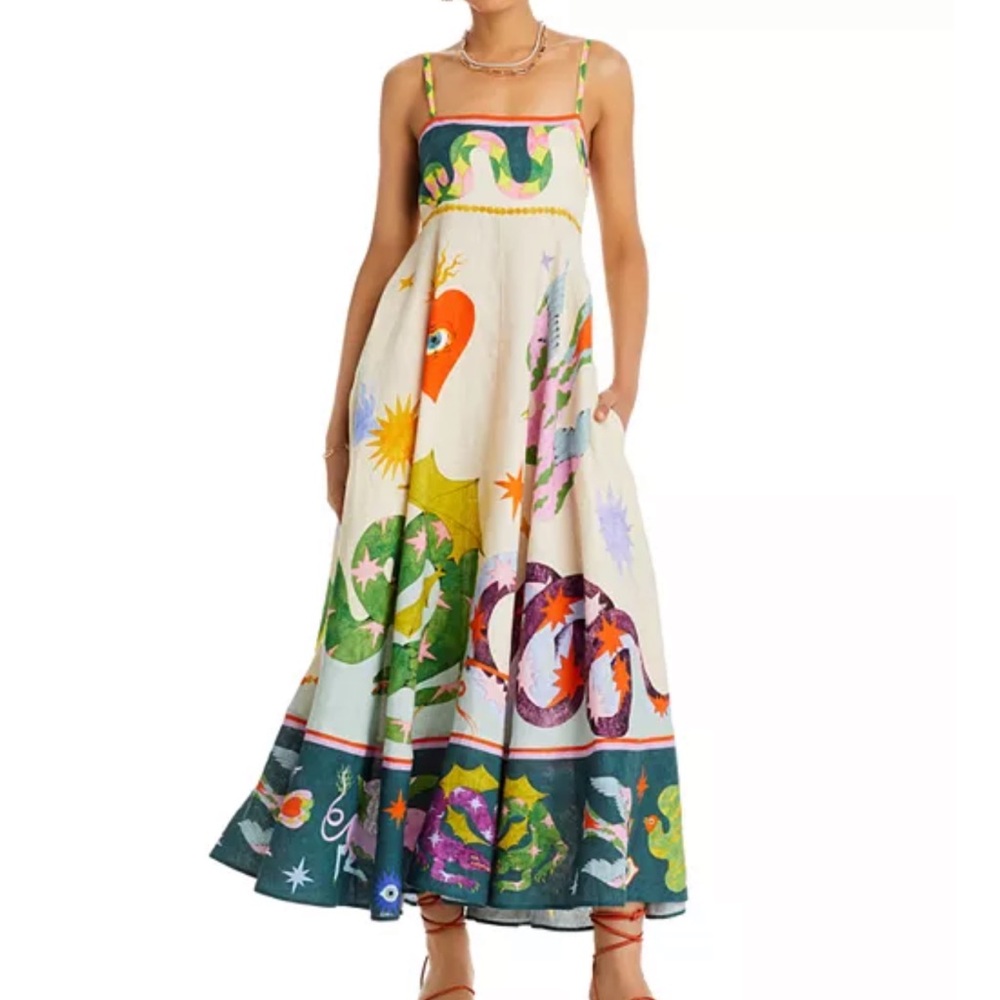 Alemais Seeker Linen Maxi Dress
